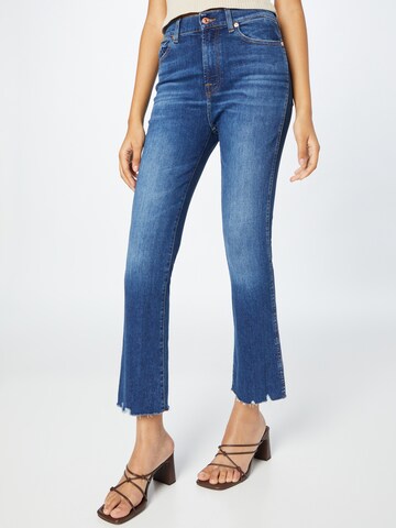 7 for all mankind Flared Jeans in Blue: front