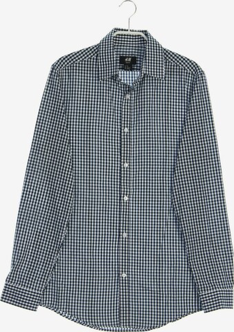 H&M Button Up Shirt in XS in Blue: front