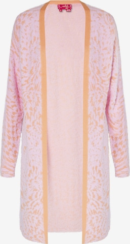 Cardigan swirly en rose : devant