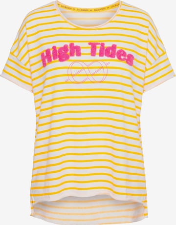 LAURASØN Shirt in Geel: voorkant
