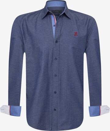 Camicia 'Sindy' di Sir Raymond Tailor in blu: frontale