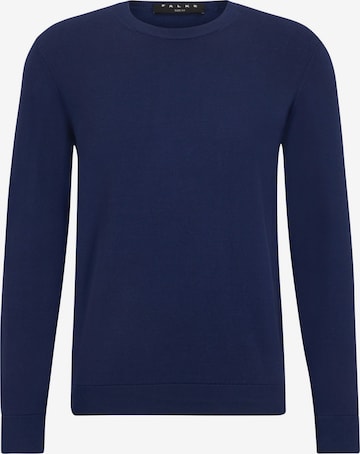 FALKE Pullover 'Cotton Knit' in Blau: Vorderseite