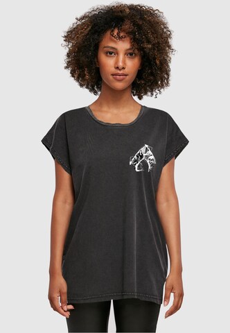 ABSOLUTE CULT Shirt 'Aquaman - Pocket' in Black: front