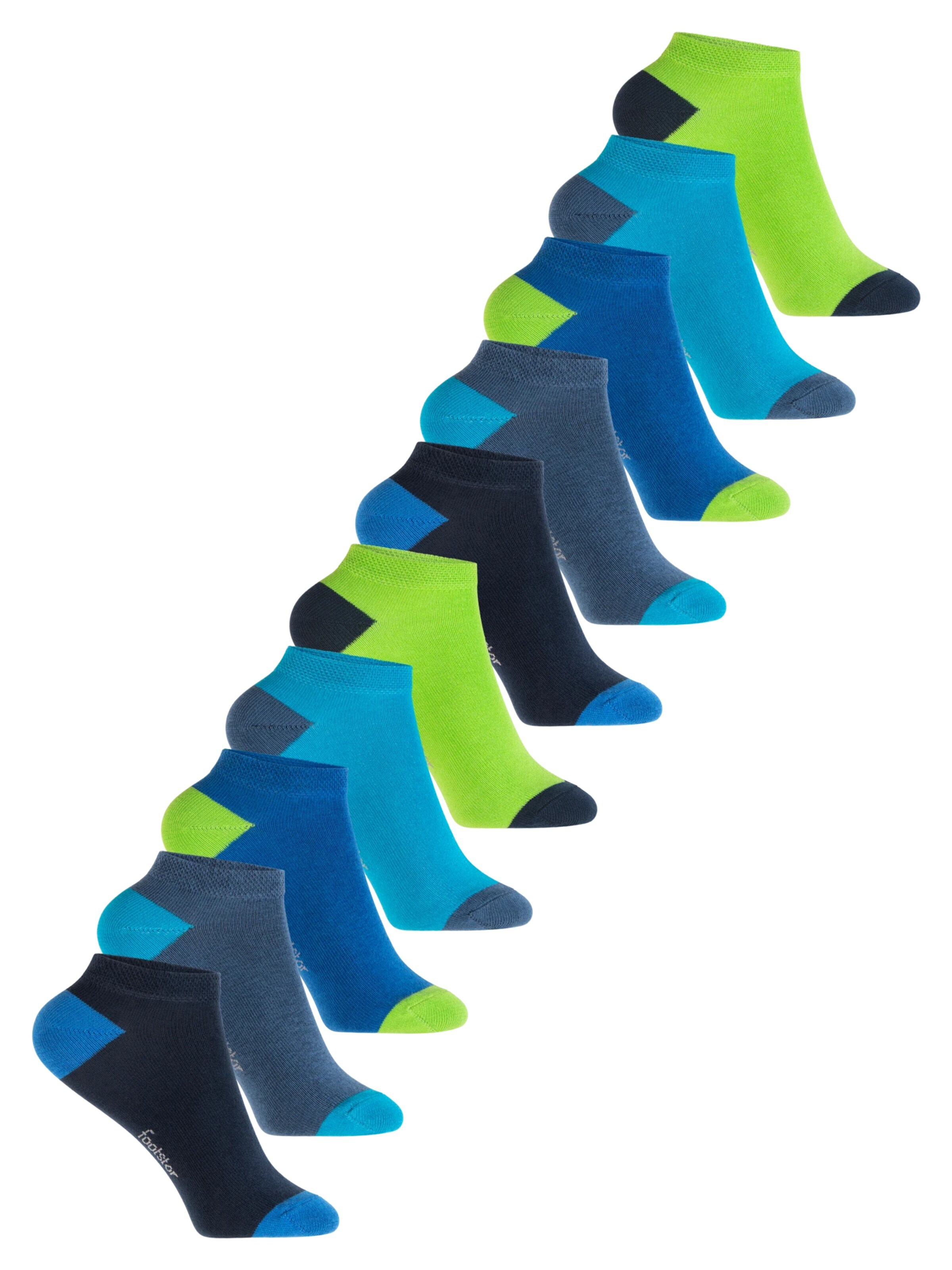 footstar Socks 'Color Pop' in Blue: front
