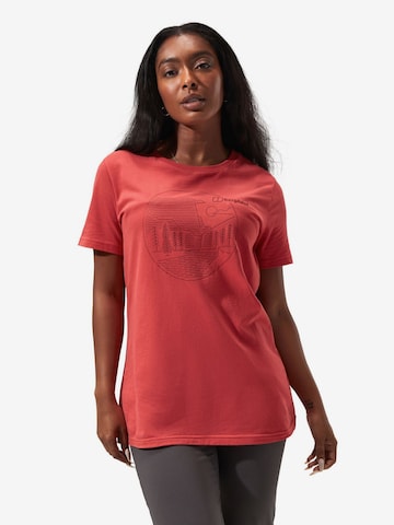T-shirt Berghaus en rouge : devant