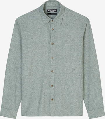 Marc O'Polo Button Up Shirt in Green: front