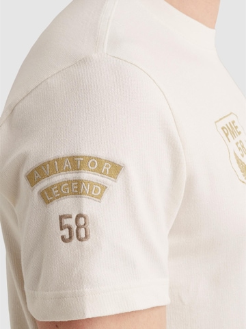 Maglietta 'T-shirt in jersey with multiple badges' di PME Legend in bianco