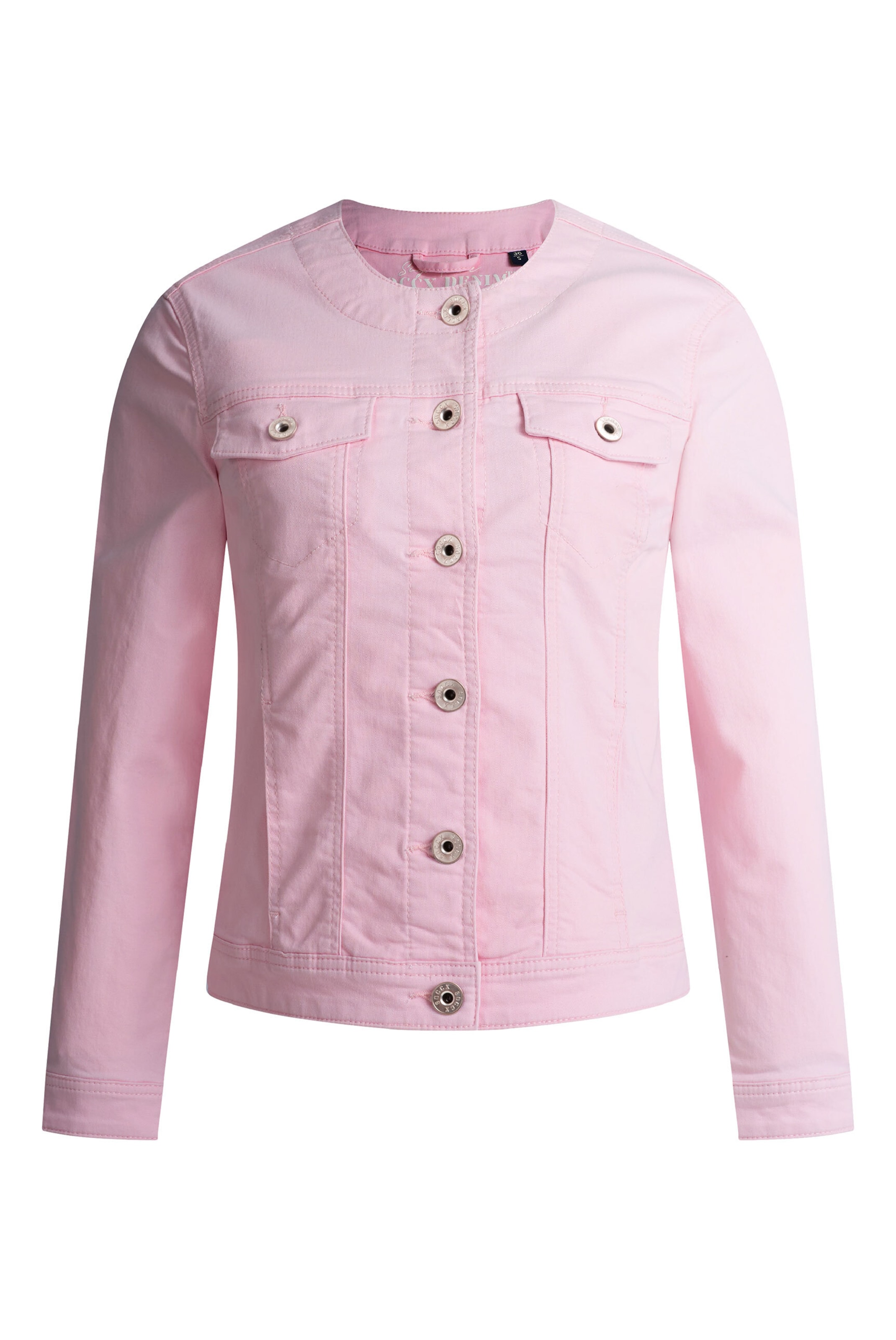 Soccx Jeansjacke JE:SSY in Pink: Vorderseite