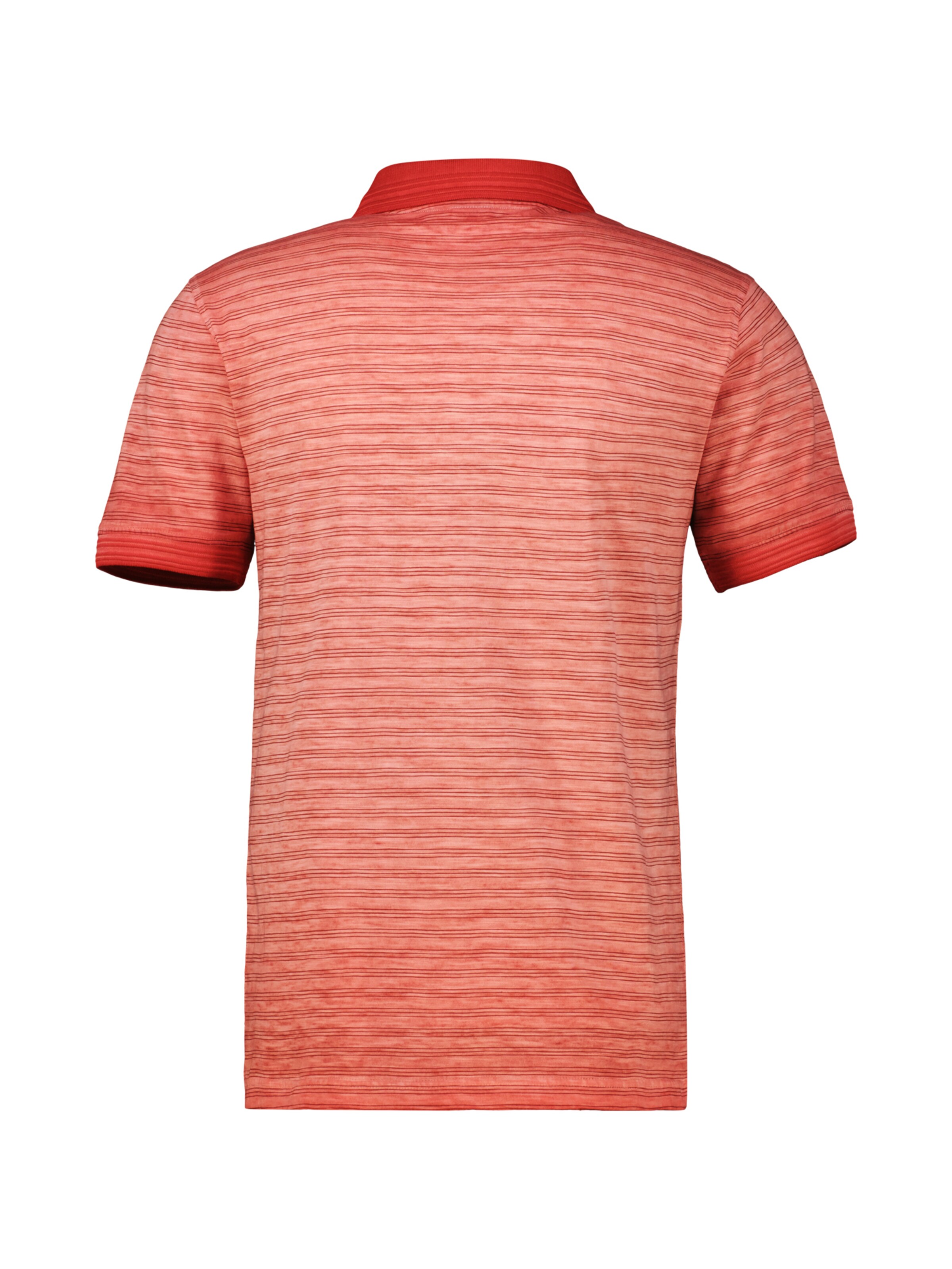 LERROS Gestreiftes Poloshirt in Großen Größen in Rot