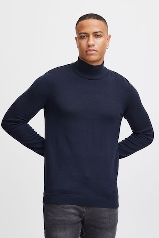 !Solid Sweater 'Agrio' in Blue: front