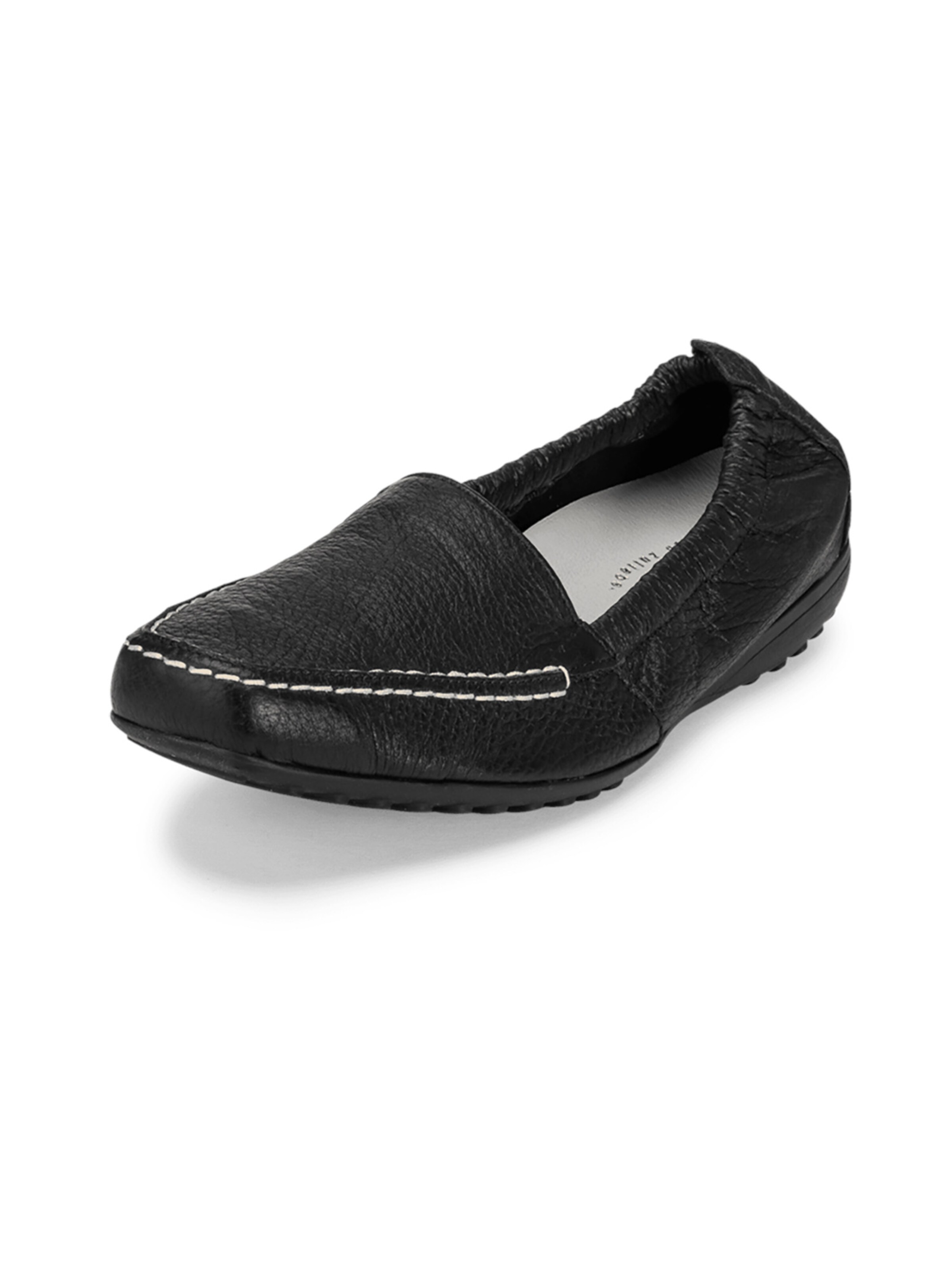 VITAFORM Moccasin in Black: front