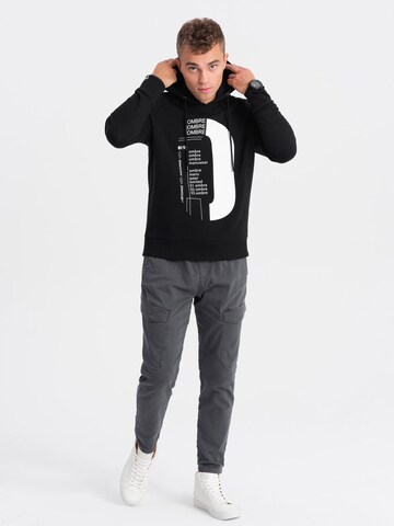 Ombre Sweatshirt in Zwart