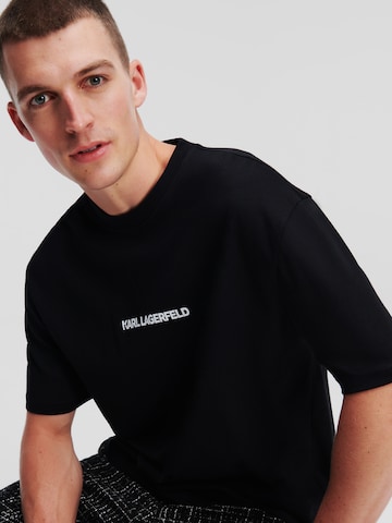 Karl Lagerfeld - Camisa 'Ikonik' em preto