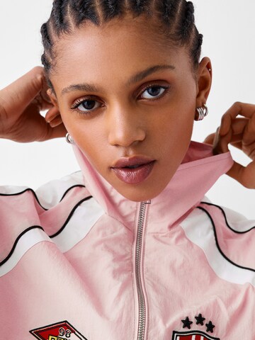 Bershka Between-season jacket in Pink