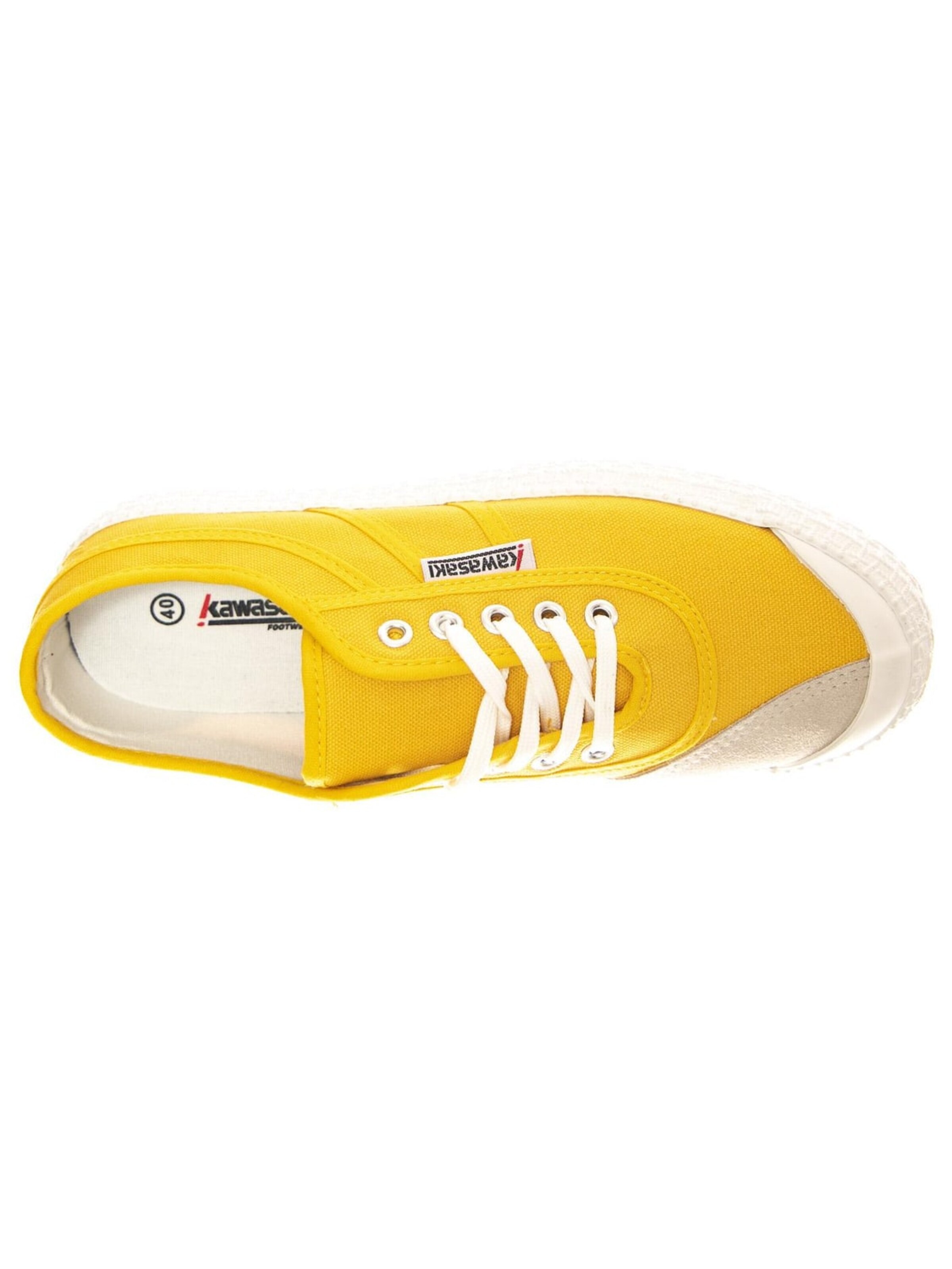 Scarpa stringata sportiva di KAWASAKI in giallo