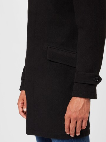 BURTON MENSWEAR LONDON Between-seasons coat in Black