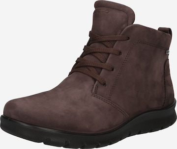 ECCO Lace-Up Ankle Boots 'Babett' in Brown: front