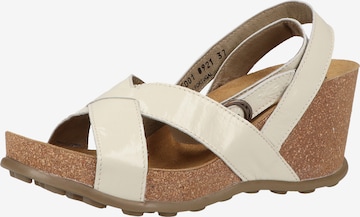 FLY LONDON Strap Sandals in Beige: front