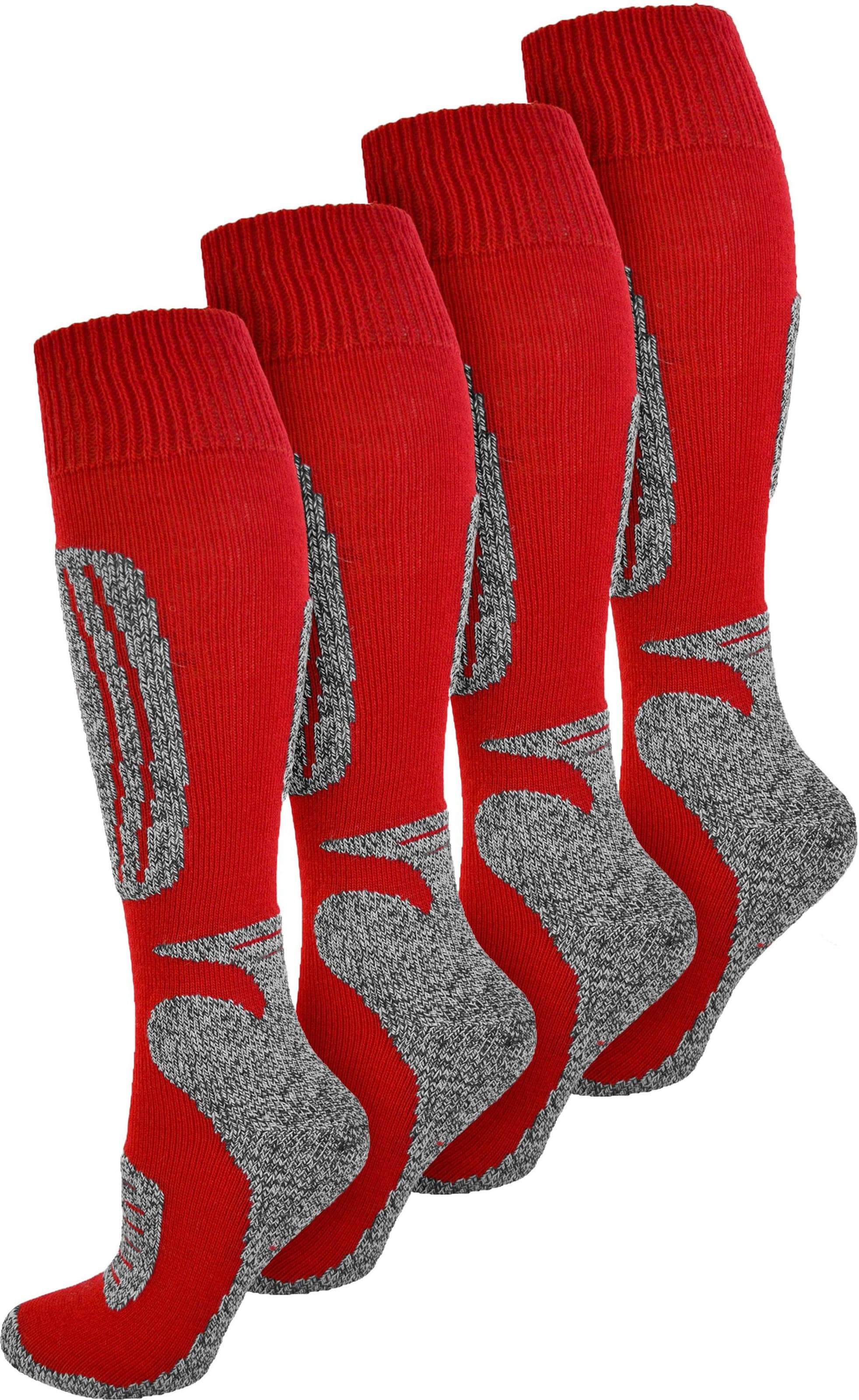 normani Sports socks in Red: front