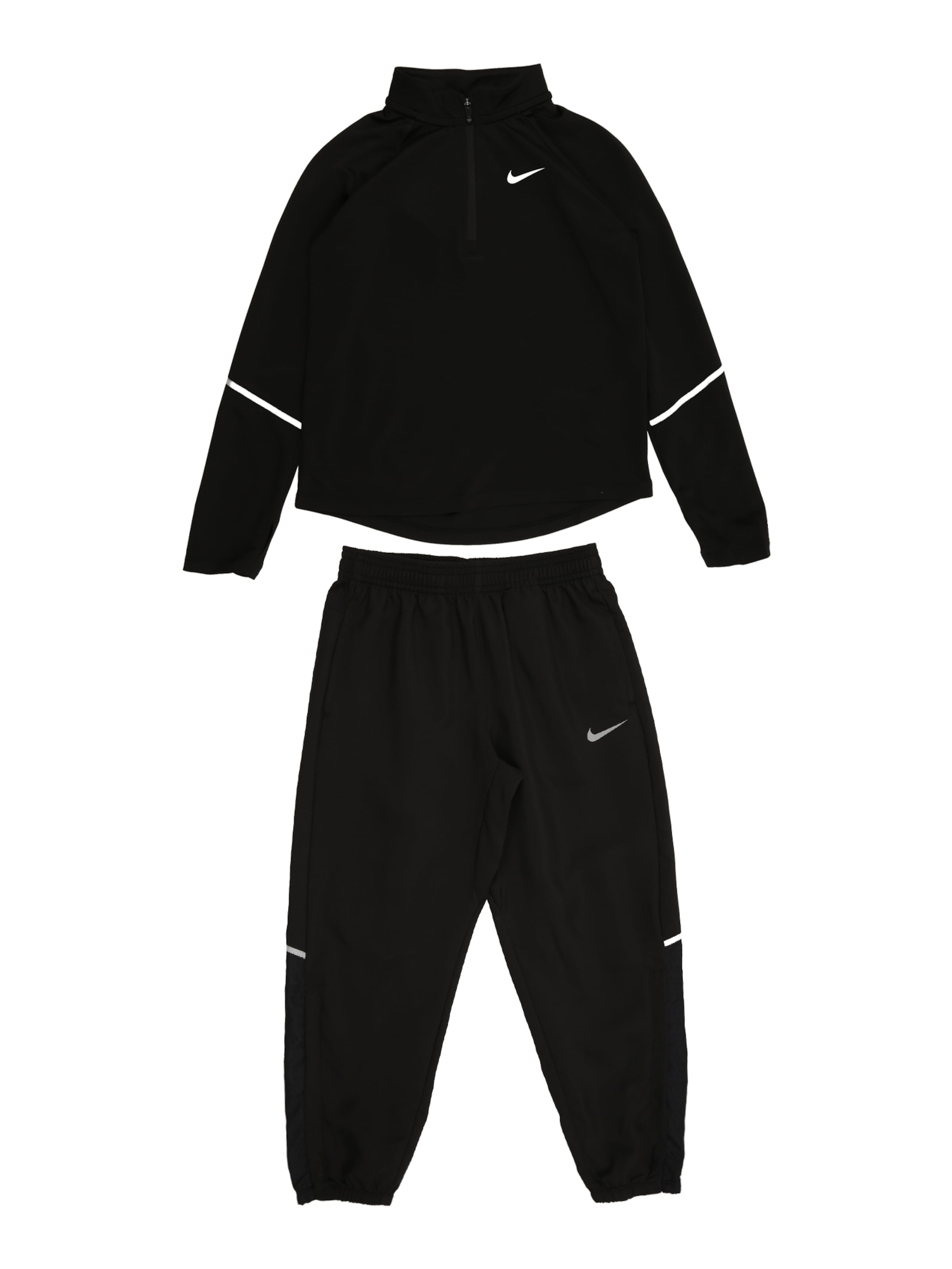 Nike Sportswear Облекло за бягане 'Miller' в черно: отпред