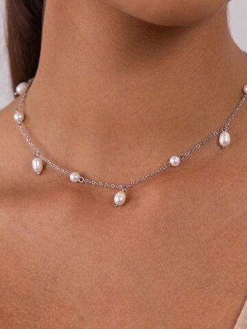 PURELEI Ketting 'Pearl Drop' in Zilver