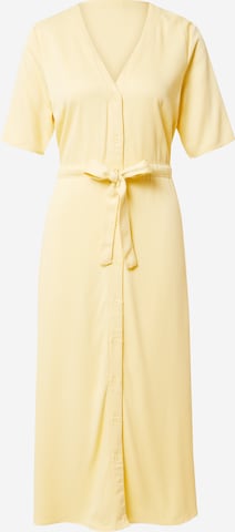 Robe-chemise 'BIOLA' minimum en jaune : devant