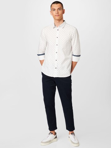 TOM TAILOR - Ajuste regular Camisa en blanco