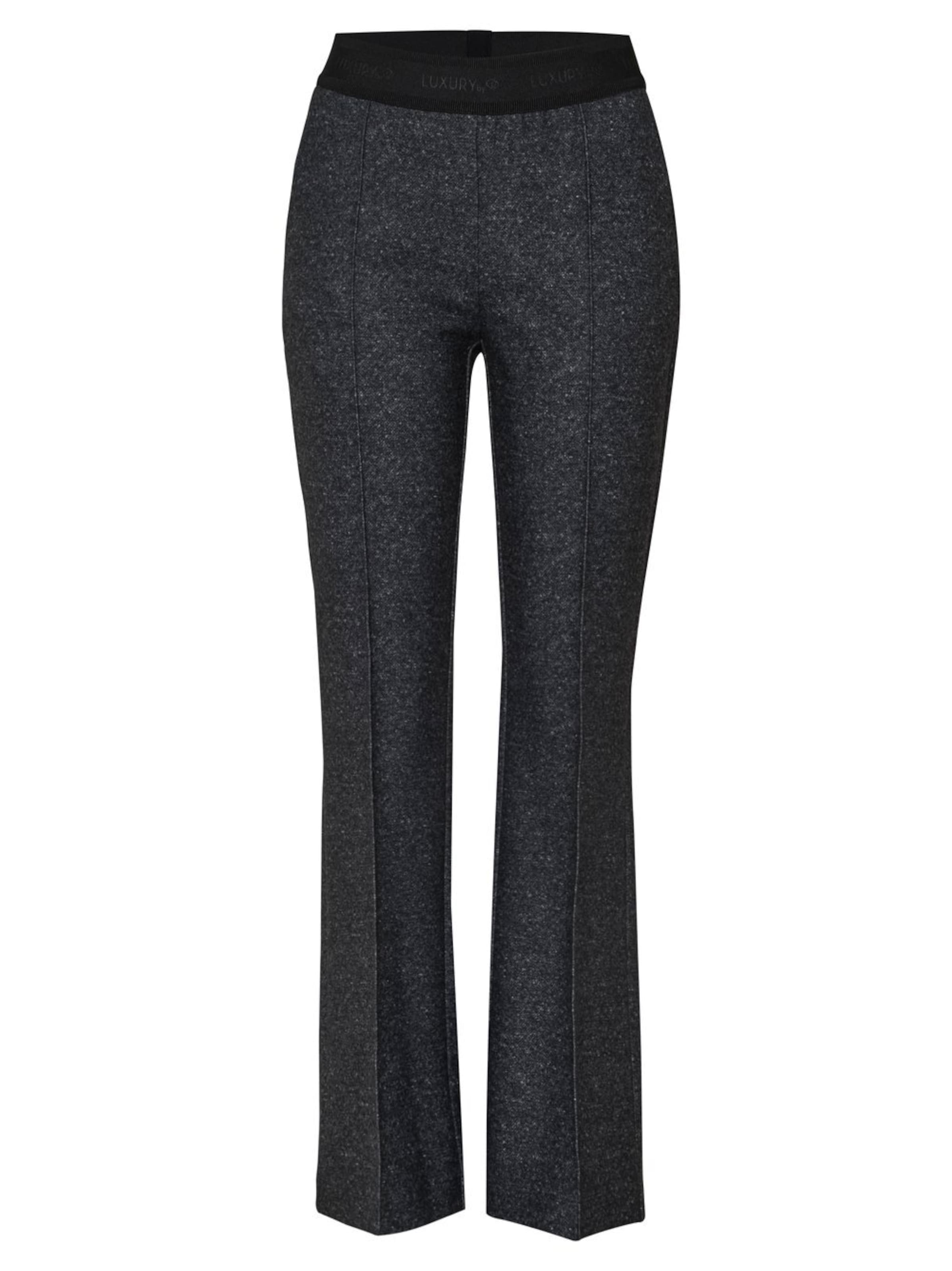 TONI Flared Hose ' Jenny Flared Luxury ' in Grau: Vorderseite