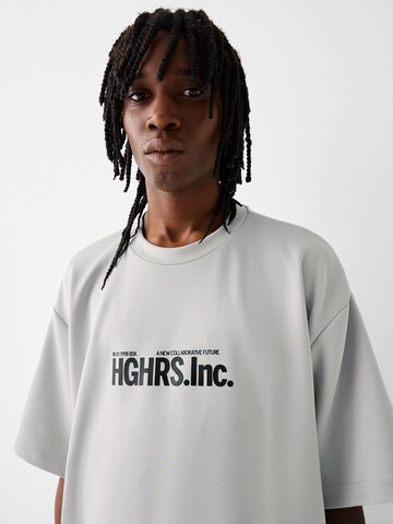 T-Shirt Bershka en gris