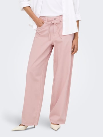 ONLY Loosefit Jeans i pink: forside