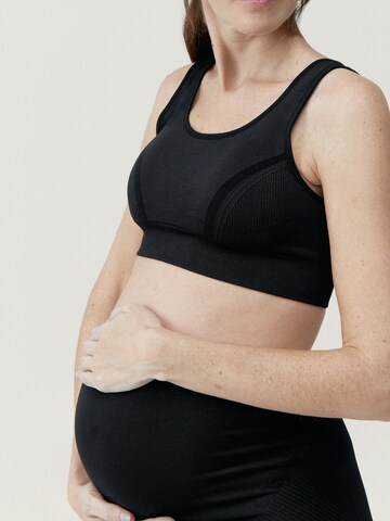 Born Living Yoga Sporttop ' Mommy Line ' in Zwart