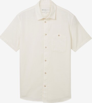 Coupe regular Chemise TOM TAILOR DENIM en beige : devant