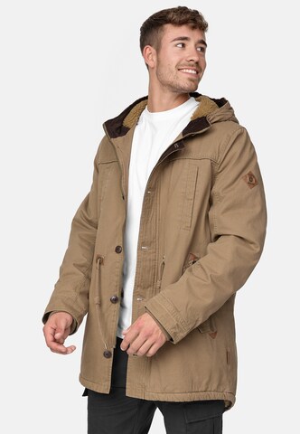 INDICODE JEANS Winterparka 'Barge' in Bruin