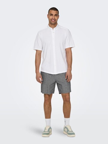 Only & Sons Regular Shorts 'Tel' in Grau