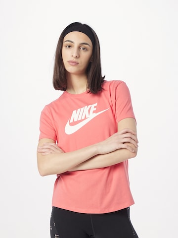 Nike Sportswear Skinny Performance shirt in Orange: front