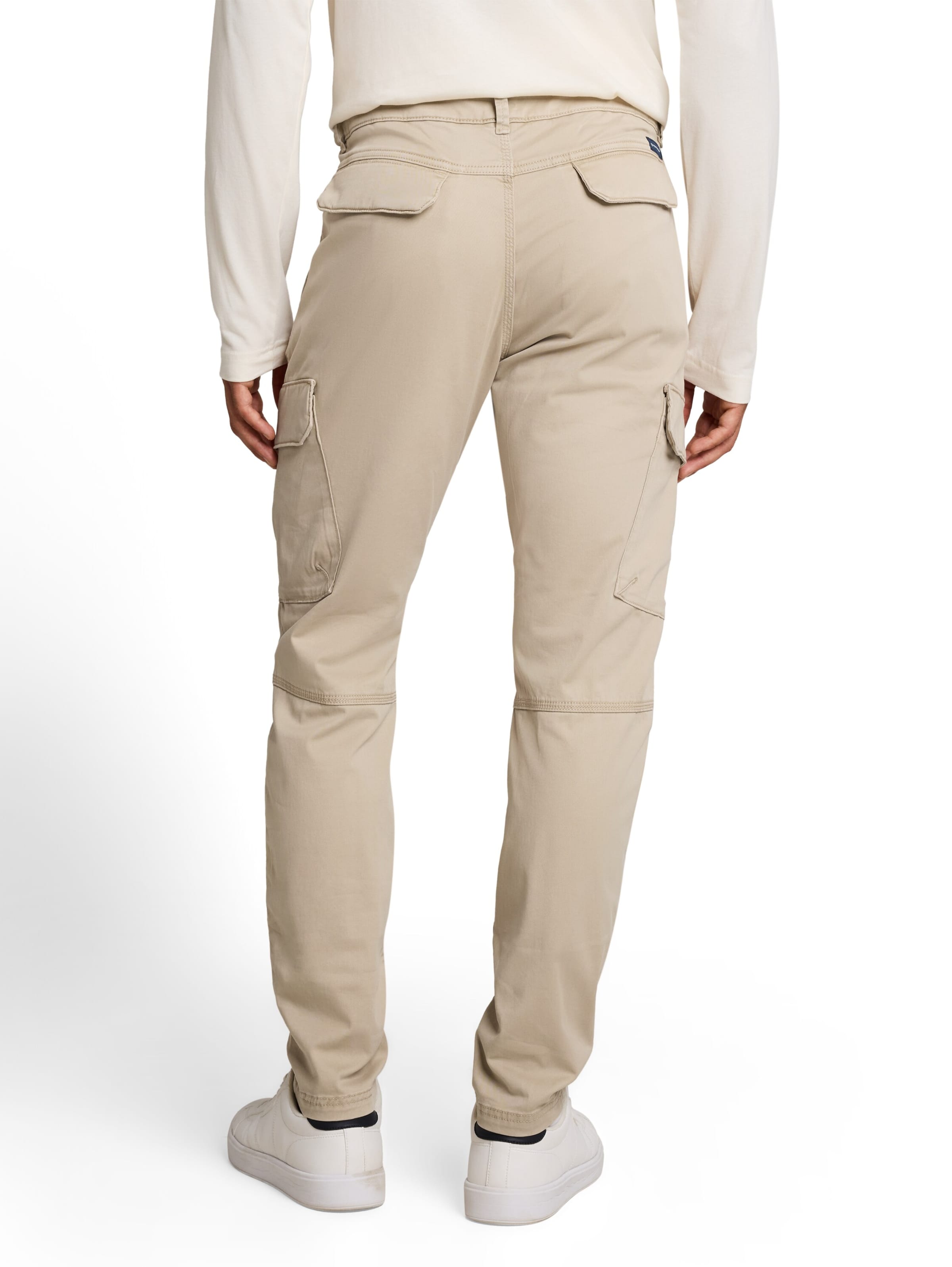 Tapered Pantaloni cu buzunare 'Tyler' de la TOM TAILOR pe bej