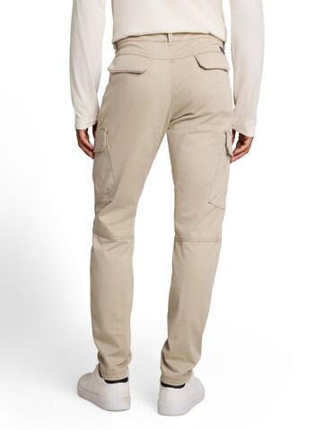 TOM TAILOR - Tapered Calças cargo 'Tyler' em bege