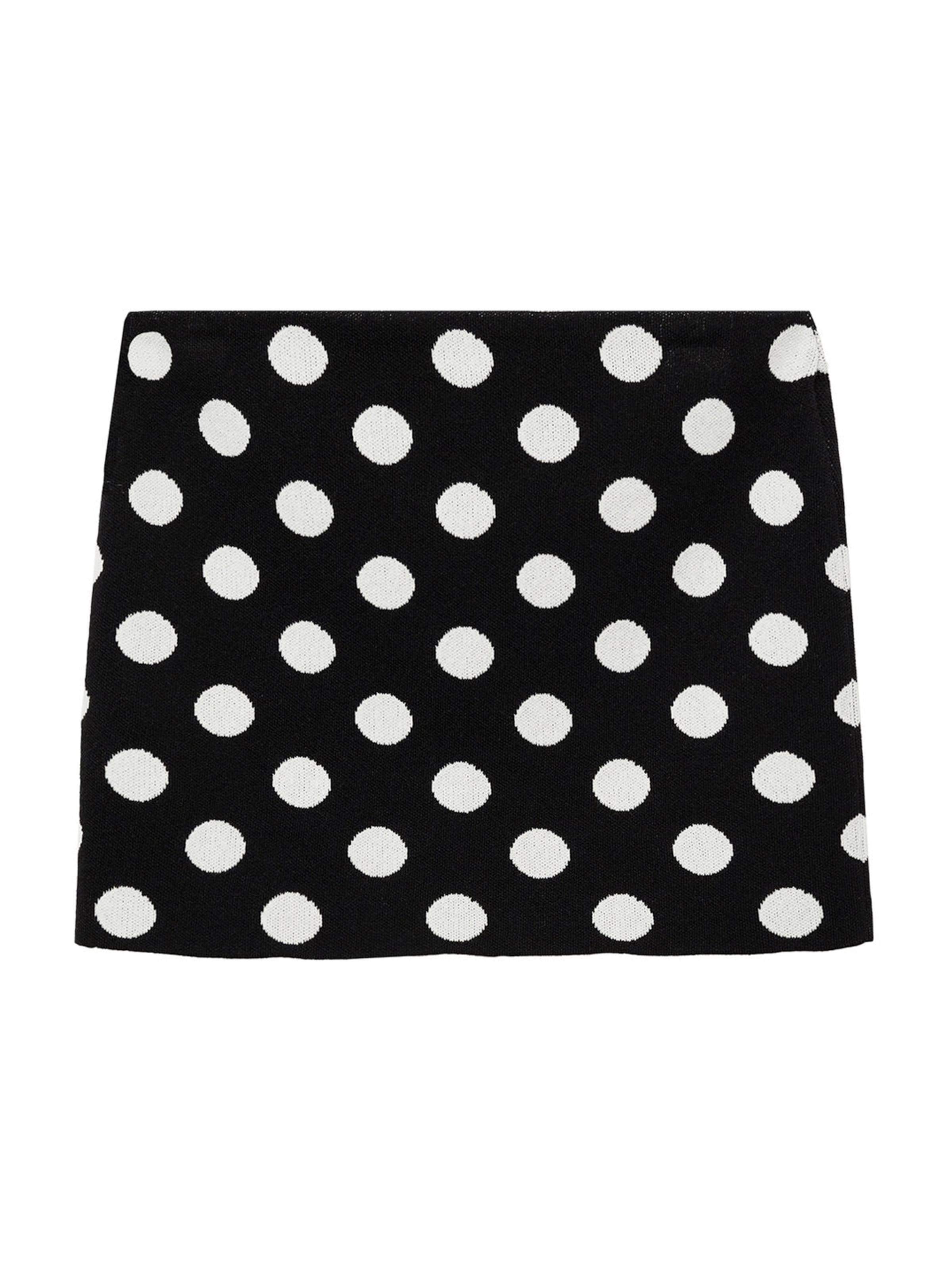 MANGO Rok 'DALI' in Zwart: voorkant