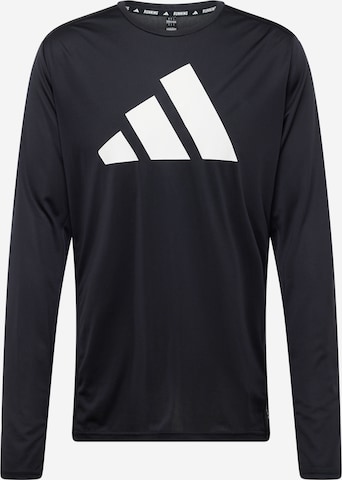 ADIDAS PERFORMANCE Функциональная футболка 'RUN IT' в Черный: спереди