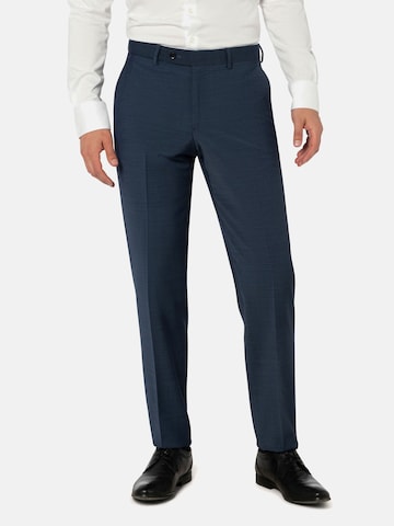 Regular Pantalon à plis 'NERO' BENVENUTO en bleu : devant