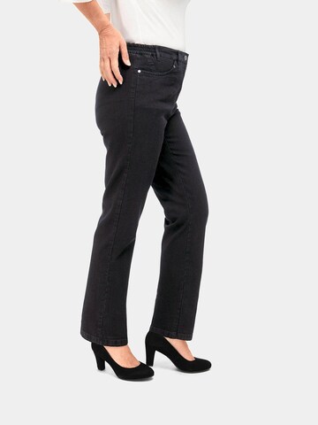 Goldner Regular Jeans 'Anna' in Schwarz