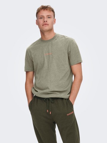 Only & Sons Shirt 'MUSK' in Green: front