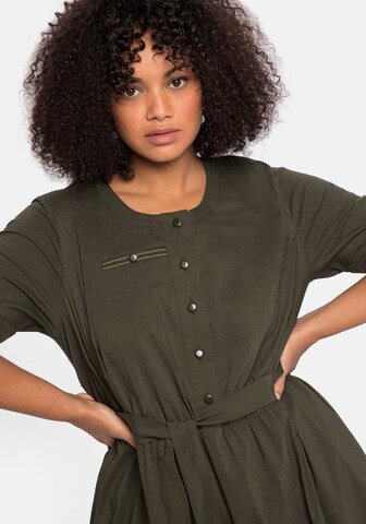 SHEEGO Shirt Dress in Green