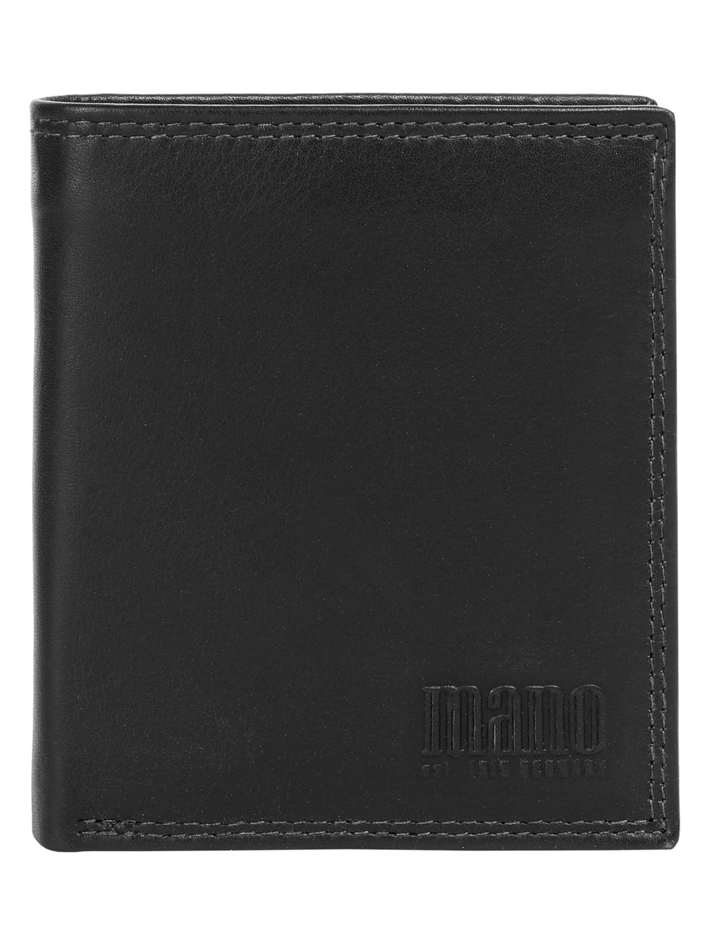 mano Wallet 'SUTURA' in Black: front