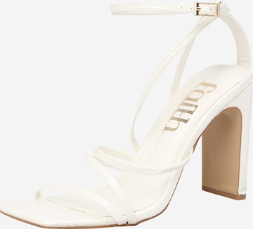 Dorothy Perkins Sandalen met riem 'Ezzie' in Wit: voorkant