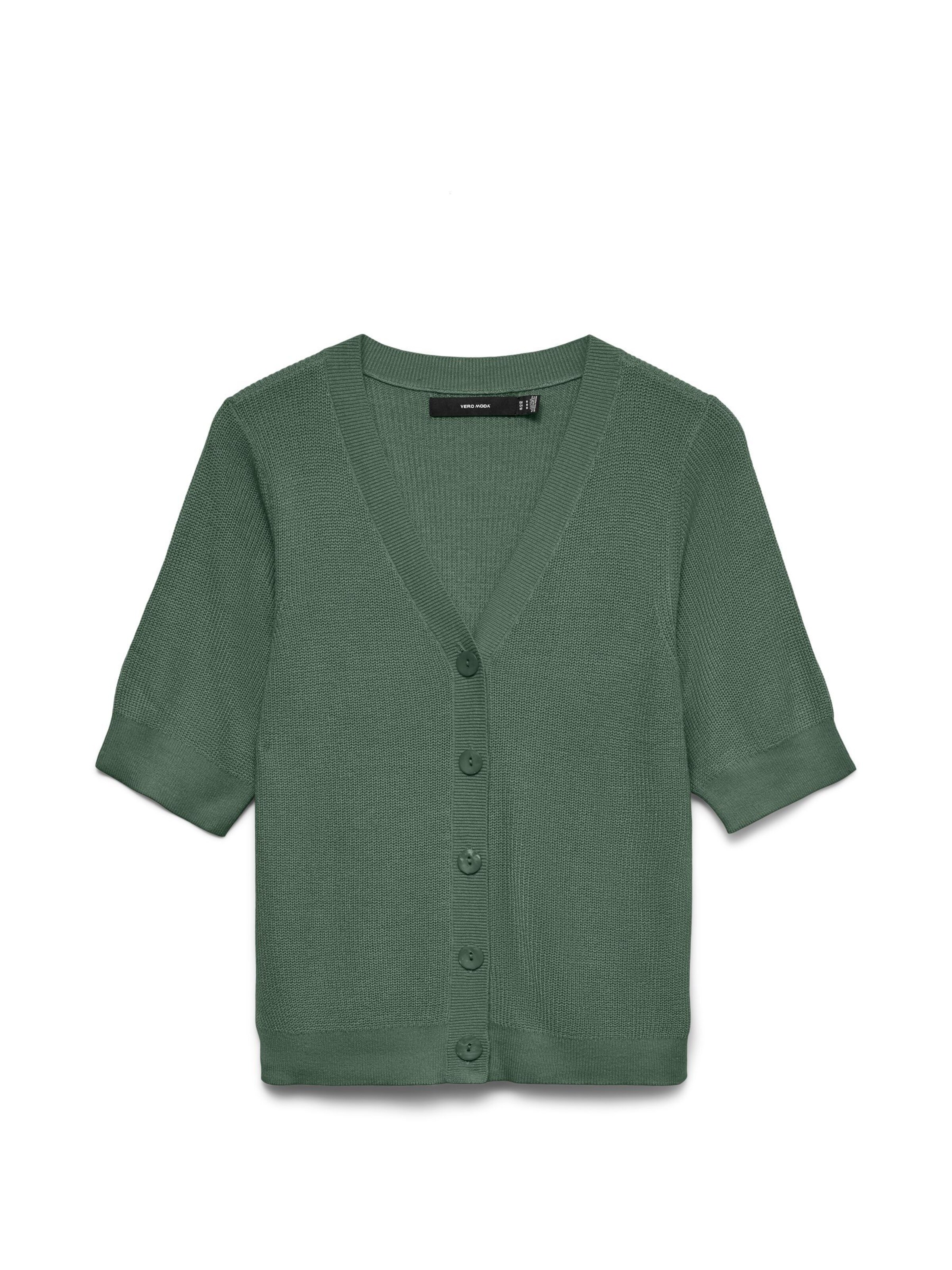 Cardigan 'VMNEWLEX' VERO MODA en vert : devant