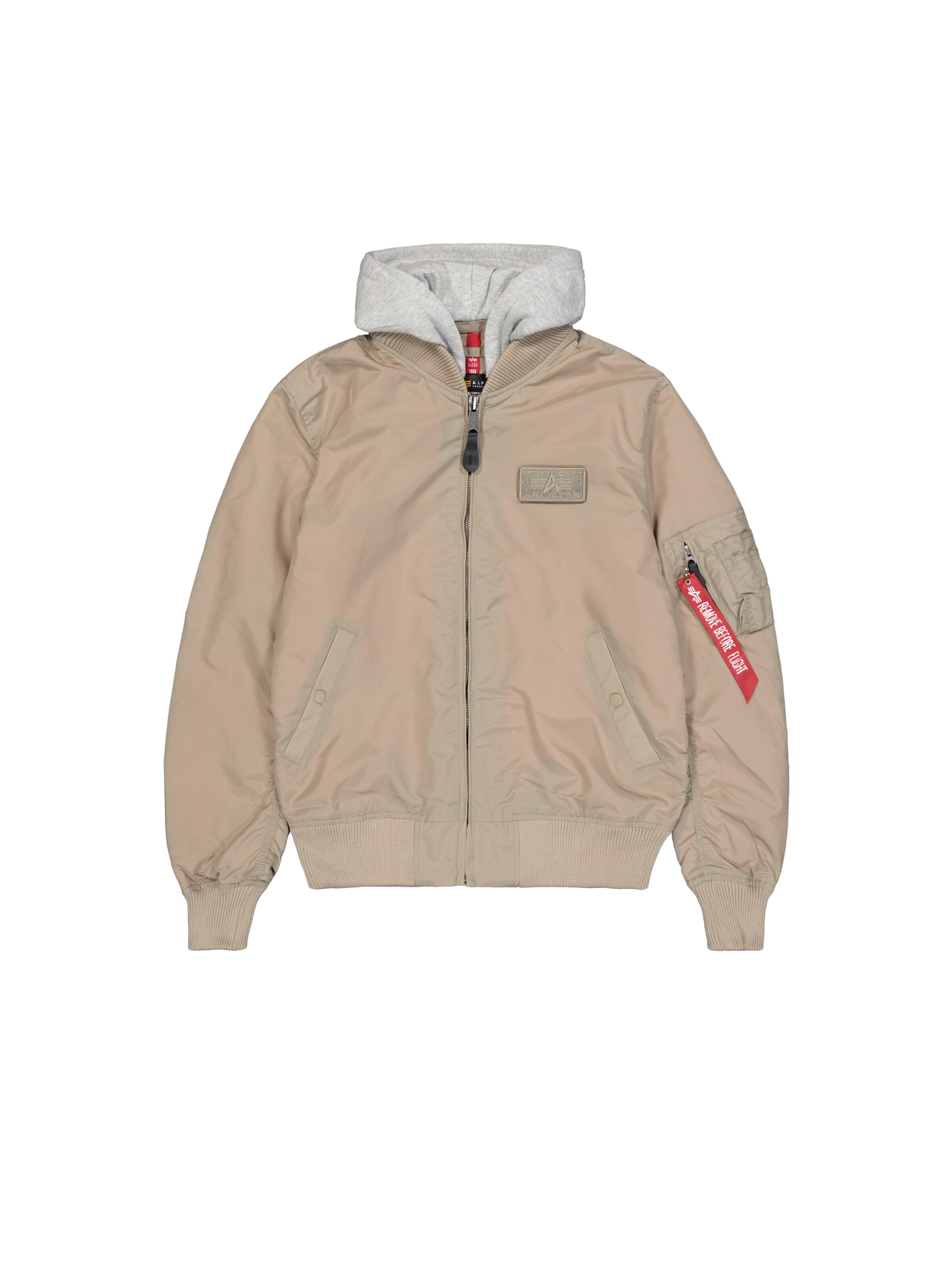 ALPHA INDUSTRIES Jacke 'MA-1 TT' in Beige: Vorderseite