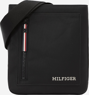 Borsa a tracolla di TOMMY HILFIGER in nero: frontale