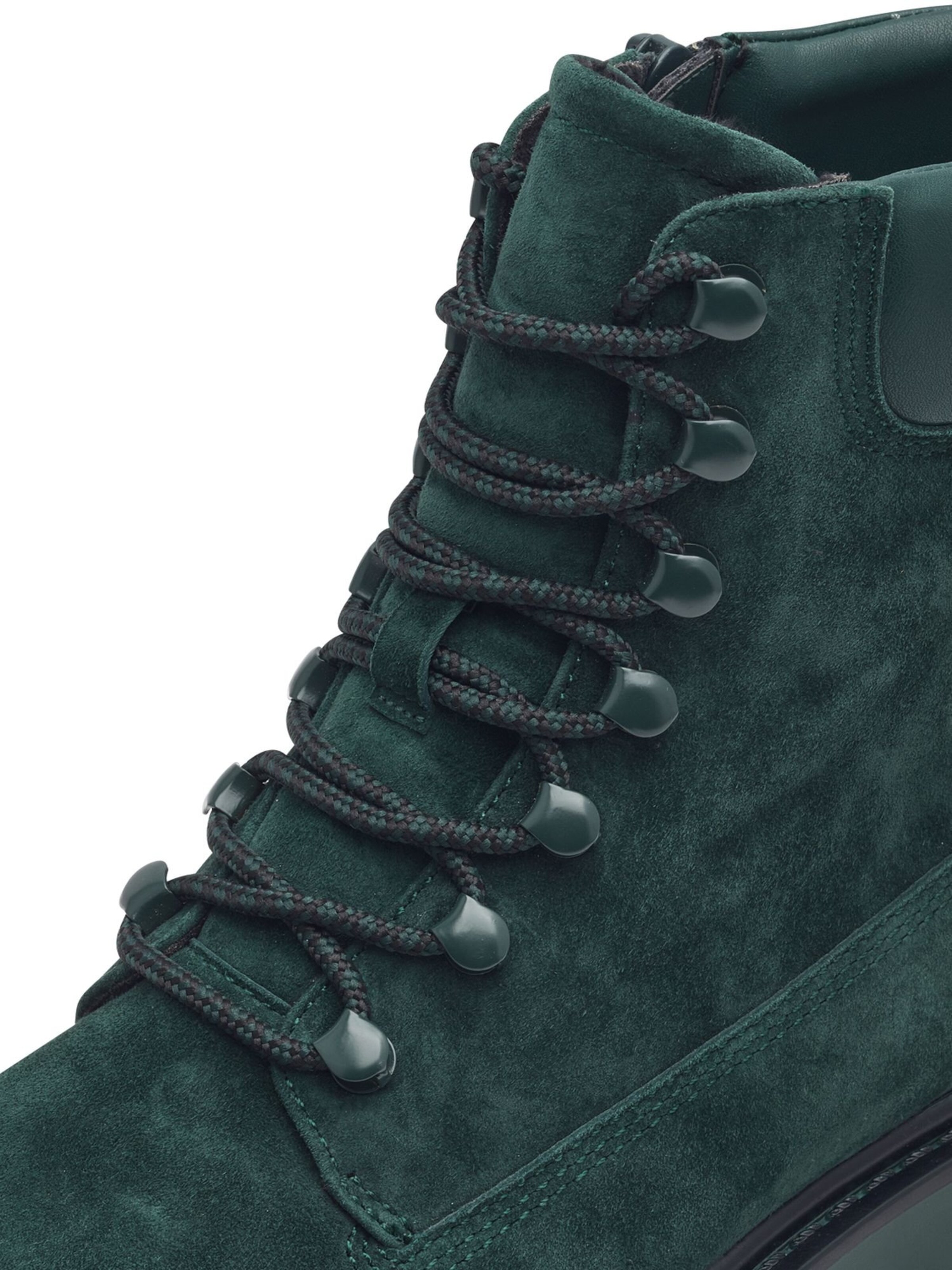 Tamaris Lace-up bootie in Green