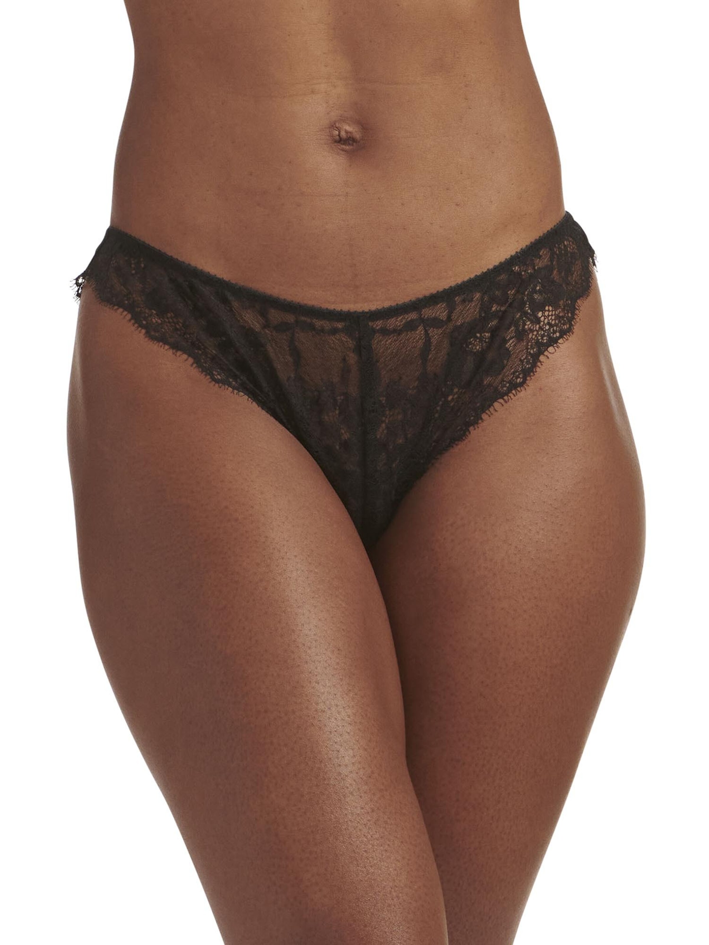 Polo Ralph Lauren - Braga ' Mid Rise Tanga ' en negro: frente